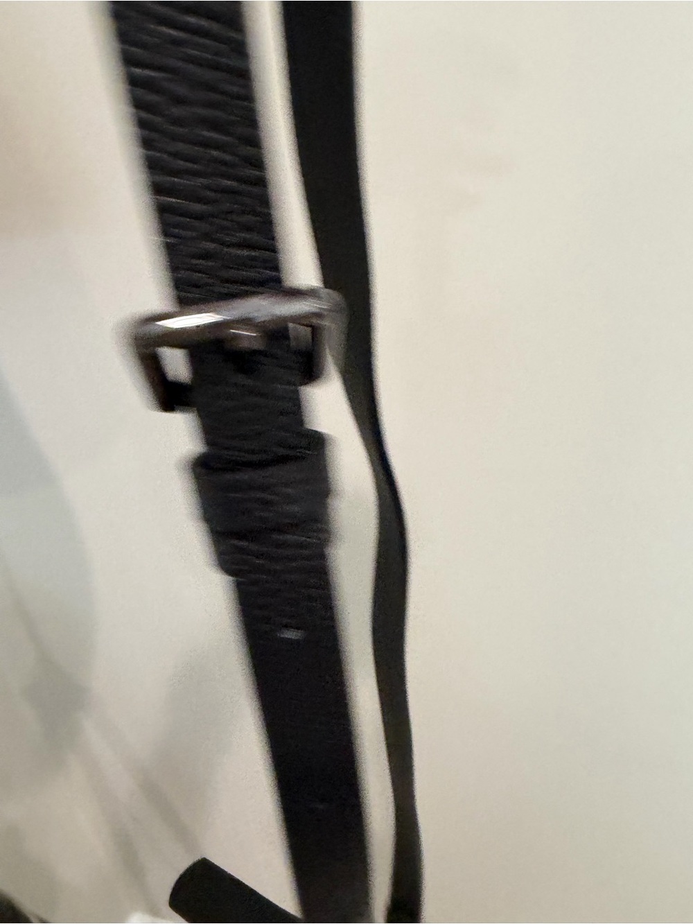 Bandolier Black Leather Expanded Pouch. Silver metal. POUCH AND STRAP ONLY - Picture 3 of 6
